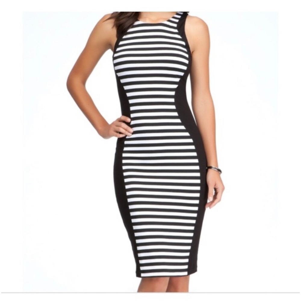 Bebe Striped Sleeveless Dress